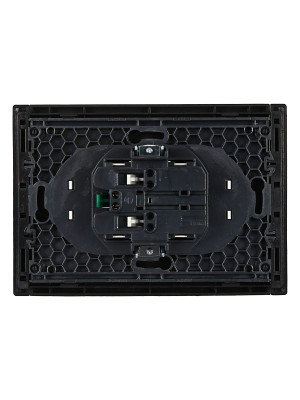 FORTE&PIANO Роз. 2-я с з/к без з/ш б/к 16А FP124 чер. IEK, FP-R21-16-1-K02