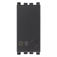 Vimar Выключатель электронный 16А 100-240 V~ 50/60 Гц, местное управление или дистанционно, двойной технологии IoT на Bluetooth 5.0 и Zigbee 3.0, серый, 19593