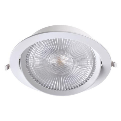 Novotech 358001 SPOT NT19 231 белый Встраиваемый поворотный светильник IP20 LED 3000К 30W 85-265V STERN