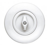 Berker Выключатель 1-клавишный, глянцевый белый, серия 1930