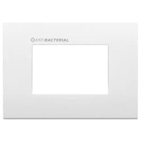 Vimar Накладка Classic 3 мод., с антибактериальным покрытием, белая, 19653.AB.74