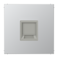 Плата (фиксация защёлкиванием) для одного модуля; металл; алюминий, AL1969-1WE Плата (фиксация защёлкиванием) для одного модуля; металл; алюминий, AL1969-1WE