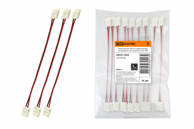 Коннектор для гибкого соединения двух светодиодных лент шириной 10 мм, TDM Electric, SQ0331-0040