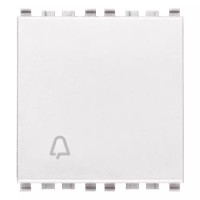 Vimar Кнопка 1P NO 10A 2М с символом "звонок", белая, 20008.2.C.B Vimar Кнопка 1P NO 10A 2М с символом "звонок", белая, 20008.2.C.B