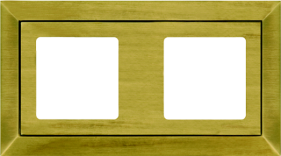 FD01252PM Fede Barcelona Рамка 2-ная, Matt Patina