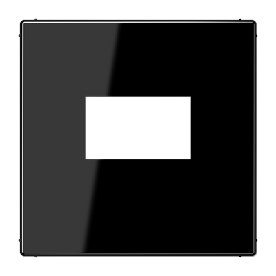 Плата для USB-зарядных устройств без видимого винта; термопласт; черный, LS1969USBSW