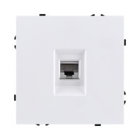 Розетка Ethernet RJ45 Cat.5, белый матовый Kollinger Eclipse EC-017WH