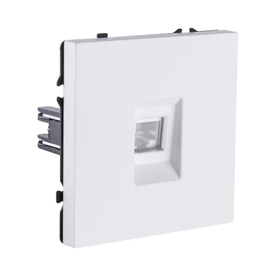 Розетка Ethernet RJ45 Cat.5, белый матовый Kollinger Eclipse EC-017WH