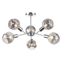 Evoluce SLE155102-06 Светильник потолочный Хром/Дымчатый E14 6*60W