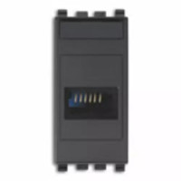 Vimar Телефонная розетка израильский стандарт, серая, 20324