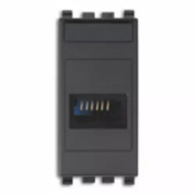 Vimar Телефонная розетка израильский стандарт, серая, 20324