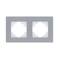 Рамка 2-постовая, стекло серый Kollinger Reflex MG RM2GY Рамка 2-постовая, стекло серый Kollinger Reflex MG RM2GY
