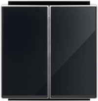 2CLA851100A2501 - Abb NIE Клавиша для 2-клавишных выключателей/переключателей/кнопок, серия SKY, цвет стекло чёрно, ABB