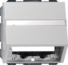 0870015 Gira Накладка с опорной пластиной для розеток средств связи