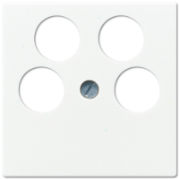 Крышка для SAT-TV-розетки с 4-мя гнездами; белая, A561-4SAT2WW Крышка для SAT-TV-розетки с 4-мя гнездами; белая, A561-4SAT2WW