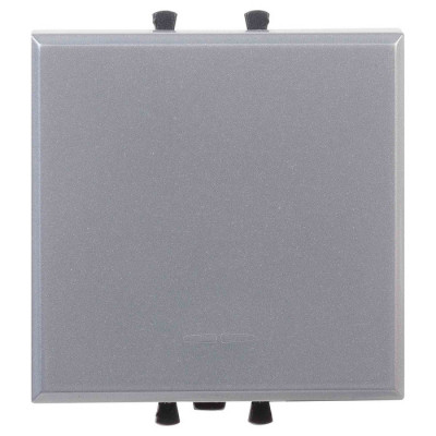 4404102 - ДКС Выключатель одноклавишный модульный, "Avanti", " Закаленная сталь", 2модуля