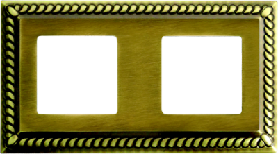 FD01232PB Fede Sevilla Рамка 2-ная, Bright Patina