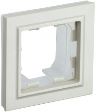 BRITE Рамка 1-мест. IP44 РУ-1-БрКр-44 беж. IEK, BR-M12-44-K10