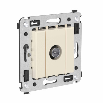 4405523 - ДКС Розетка TV оконечная в стену, "Avanti", "Ванильная дымка"