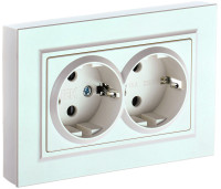 BRITE Роз. 2-я с з/к/ш 16А в сб. РСш12-3-БрЖ жемч. IEK, BR-R24-16-K36-F