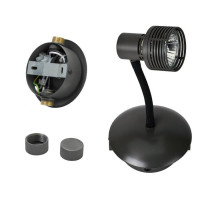 LUSSOLE BAY SHORE Трековый светильник, цвет основания - черный, плафон - металл (цвет - черный), 1x50W GU10, LSP-9821 LUSSOLE BAY SHORE Трековый светильник, цвет основания - черный, плафон - металл (цвет - черный), 1x50W GU10, LSP-9821