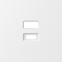 Donel A07 матовый белый накладка для розеток USB, серия DB, DE28633