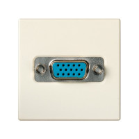 Simon S27 Разъём VGA, широкий, винты, слоновая кость, 2700091-031