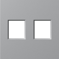 Donel A07 матовый серый накладка 2-я для розеток RJ45,TV,SAT , серия DB, DE86940