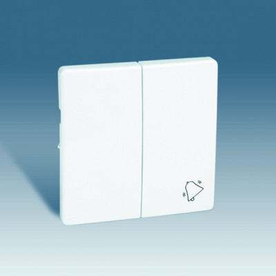 Simon S82,82N Клавиша 2-ная  с пиктограммой "звонок" для 75301-39, бел., 82027-30