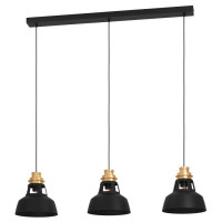 390231 Люстра ESPINARDO, 3X40W (E27), сталь, черный, золотой, 390231