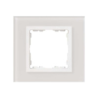 Simon S82N Рамка 1-ная, белый - белый (стекло), 82617-30