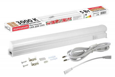 Светильник LED ДПО 2001 5 Вт, 3000К, IP40, Народный, SQ0329-0110