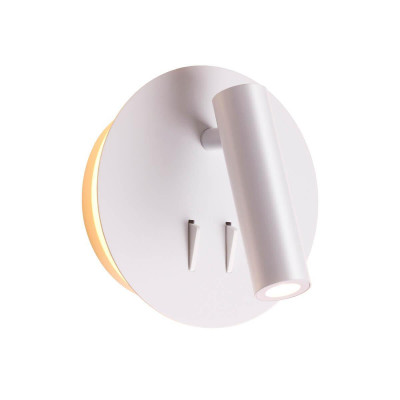 3912/9WL HIGHTECH ODL20 277 бел/металл Наст-й свет-к с лампой д/чтения с выкл LED 9W 3000K 220V BEAM