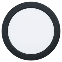 99158 Светодиод. встраив. светильник FUEVA 5, 10,5W (LED), ?166, ET26, 1350lm, 4000K, сталь, черный/