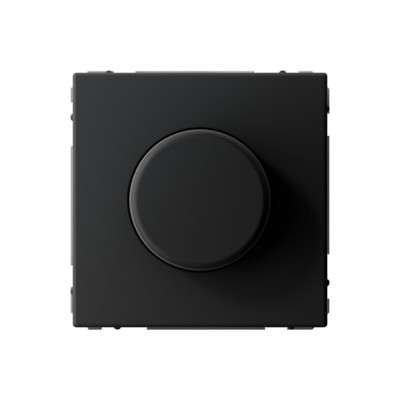 GAL001023 - ARTGALLERY СВЕТОРЕГУЛЯТОР (диммер) повор-нажим, LED, RC, 400Вт, механизм, КАРБОН, Systeme Electric