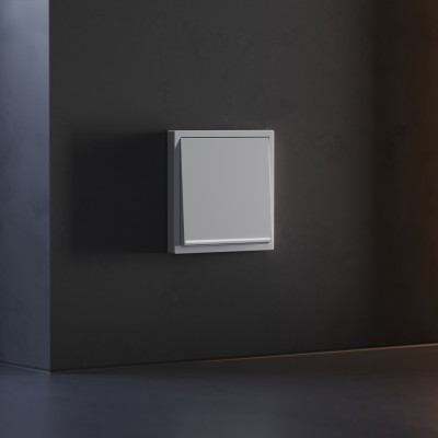 Клавиша для выключателя/переключателя одноклавишного с подсветкой, S70 (серый), VLS000216