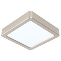 99239 Светодиод. накладной светильник FUEVA 5, 10,5W (LED), 160х160, H28, 1200lm, 3000K, сталь, нике