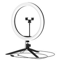 Светильник Gauss кольцевой 15W 800lm 3000-6500K 5V USB IP20 300*23мм черный дим пульт е LED 1/20, RL003