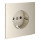Накладка для розетки с заземлением и защитными шторками, S70 (кашемир), VLS000703