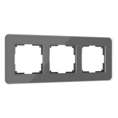 Werkel W0032440/ Рамка на 3 поста Elite (графит, стекло), a057880