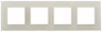 ЭРА 14-5104-02 Elegance Сл.кость/сл.кость Стекло Рамка 4-ая