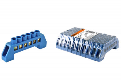 Шина "N" нулевая в изоляторе 8х12мм 6 групп TDM Electric, SQ0801-0022