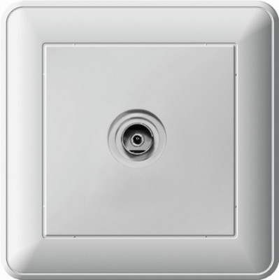RTS-151-28 - W59 Розетка TV антенн. коннектор, в сборе, сл. кость, Schneider Electric