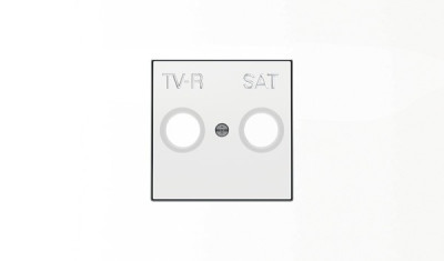 ABB SKY Альпийский белый Накладка для TV-R-SAT розетки