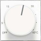 8540.9 BL - Накладка для терморегулятора 8140.9, серия SKY, цвет альпийский белый - 2CLA854090A1101