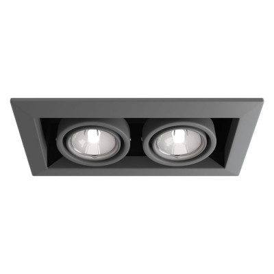 Downlight Metal Modern Встраиваемый светильник, цвет -  Серебро, 2х50W GU10