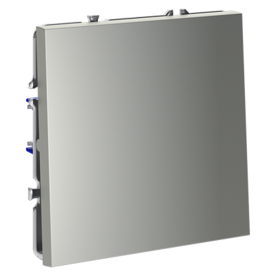 Проходной переключатель встраиваемый VOLTUM S70 одноклавишный 10А, (сталь), VLS010305