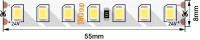 Лента светодиодная ПРО 2835 126 LED/м 13 Вт/м 24В IP20 тепл. бел. (уп.5м) SWG PRO 00-00005854