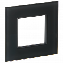 SKANDY Рамка 1-мест. SK-F21G стекло граф. IEK, SK-M12-G-K53