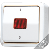 Выключатель контрольный 10 AX 250 V ~ для накладного монтажа, 602KOA